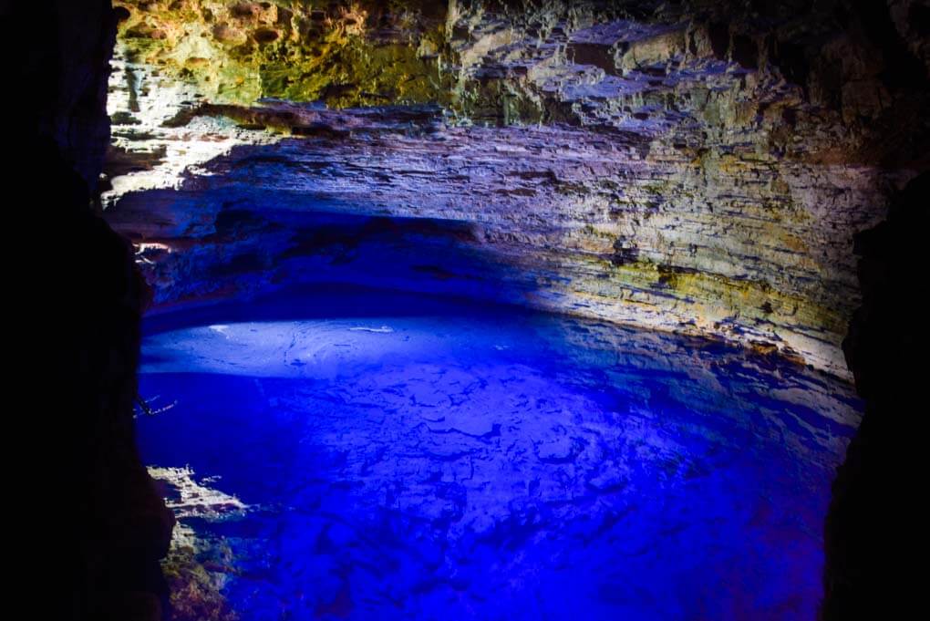 Poco Encantado in Chapada Diamantina, Brazil