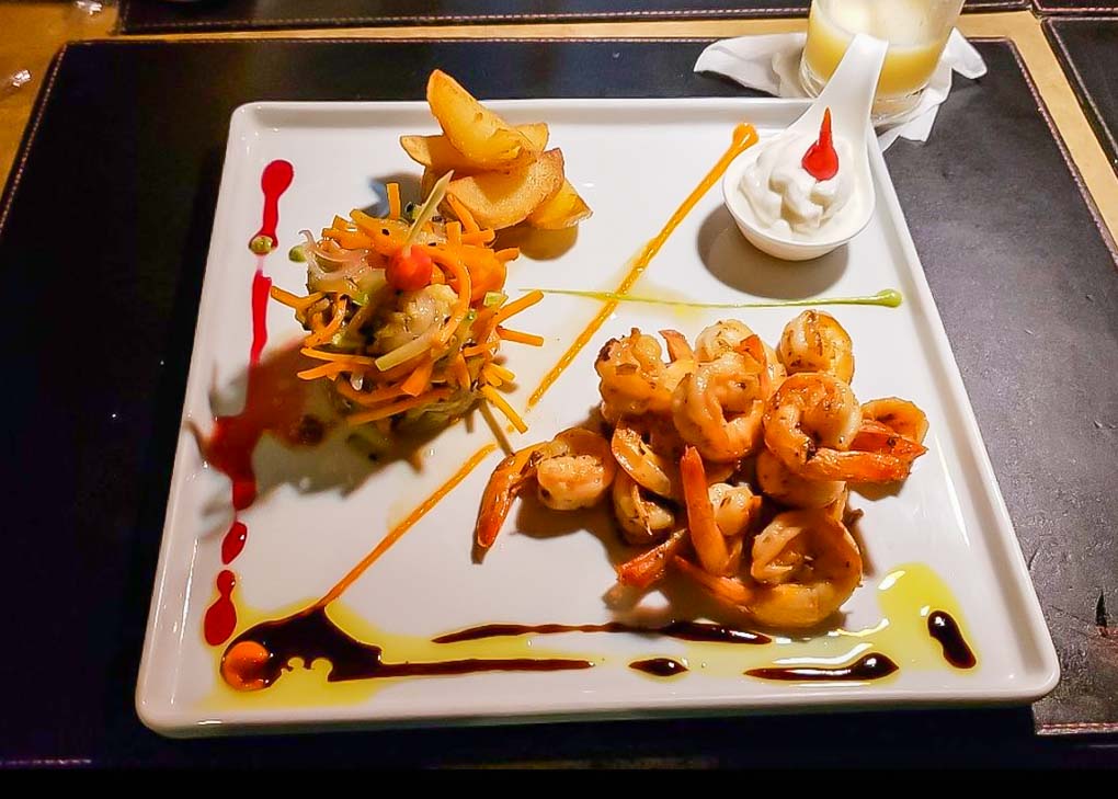Prawn dish at Camarao na Fazenda Pipa