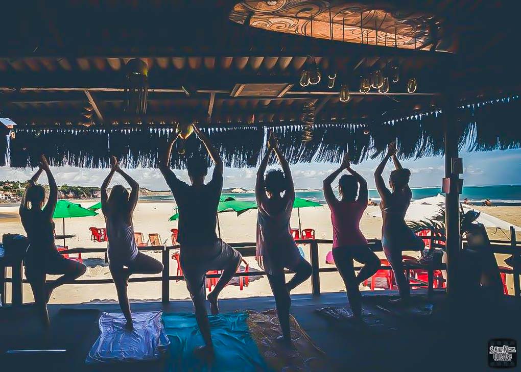 Yoga at Orishas Resto Bar in Pipa