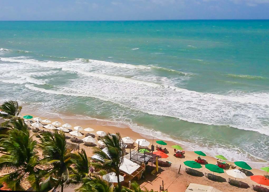 Looking down at Pipa, Beach