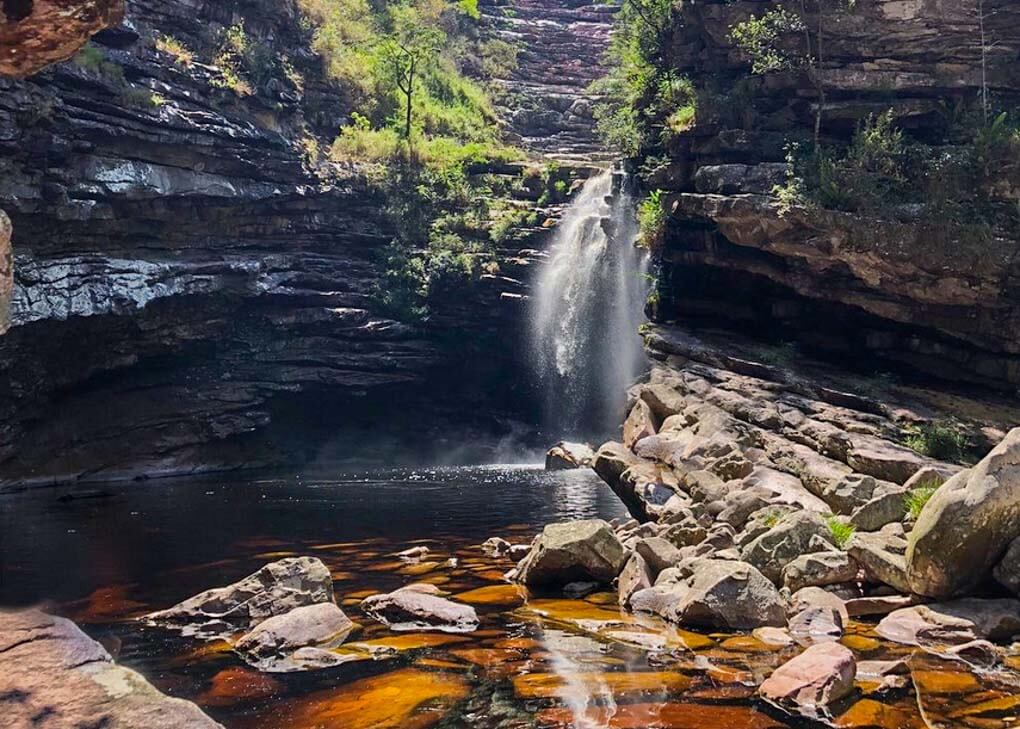 Cachoeira do Sossego waterfall in Chapada Diamantina National Park