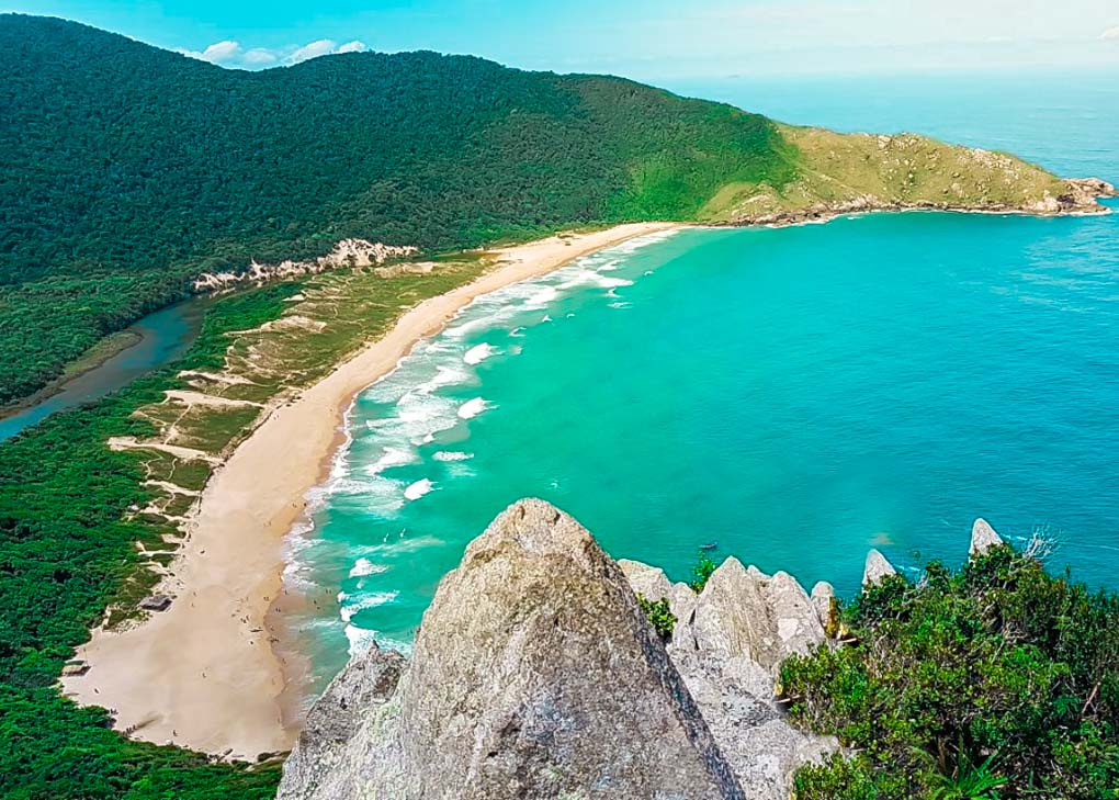 A viewpoint in Florianopolis, Brazil