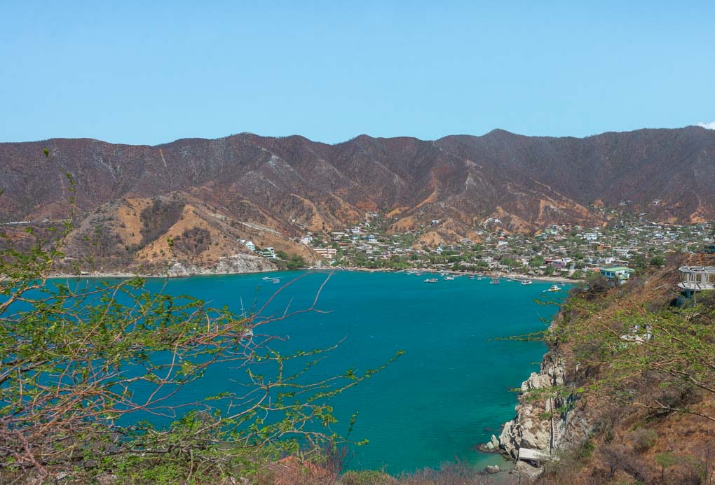 Te viewpoint just outside of Taganga looking over the town and bay