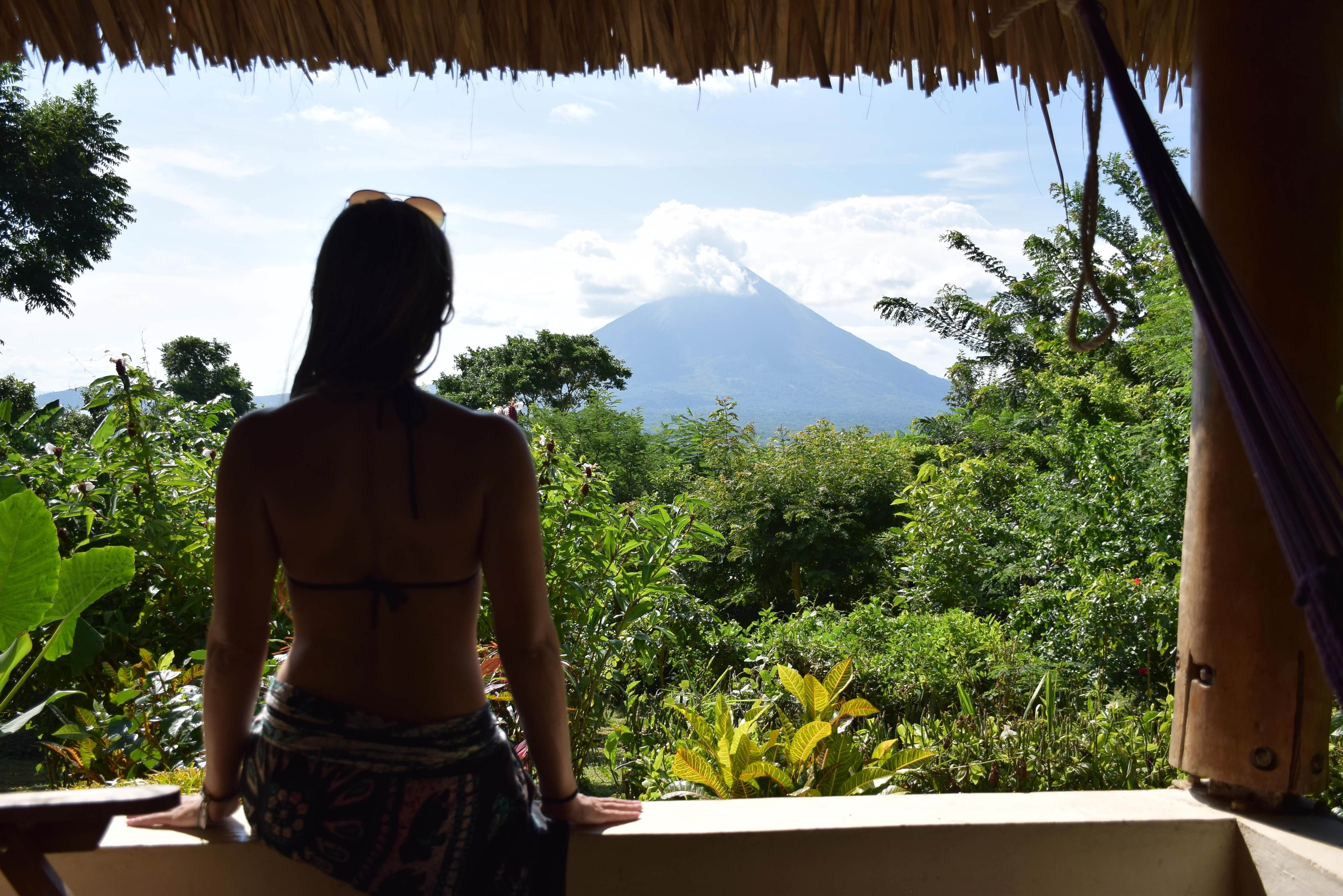 Choose wisely where to stay in Ometepe to get this view
