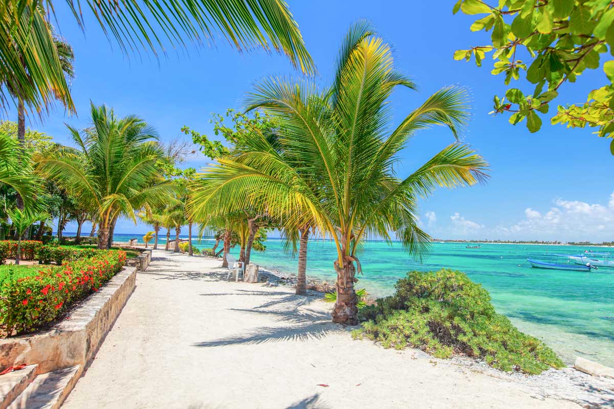Akumal Beach, Mexico on beautiful day