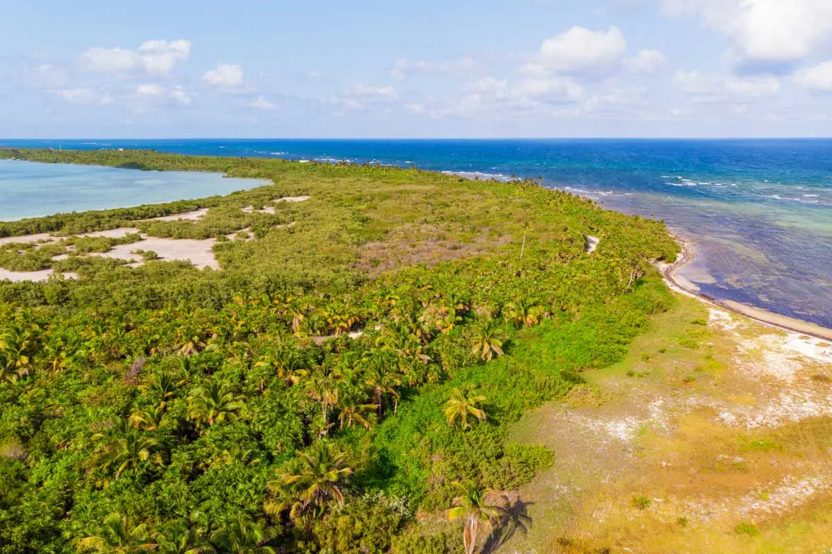 The Sian Ka'an Biosphere from above