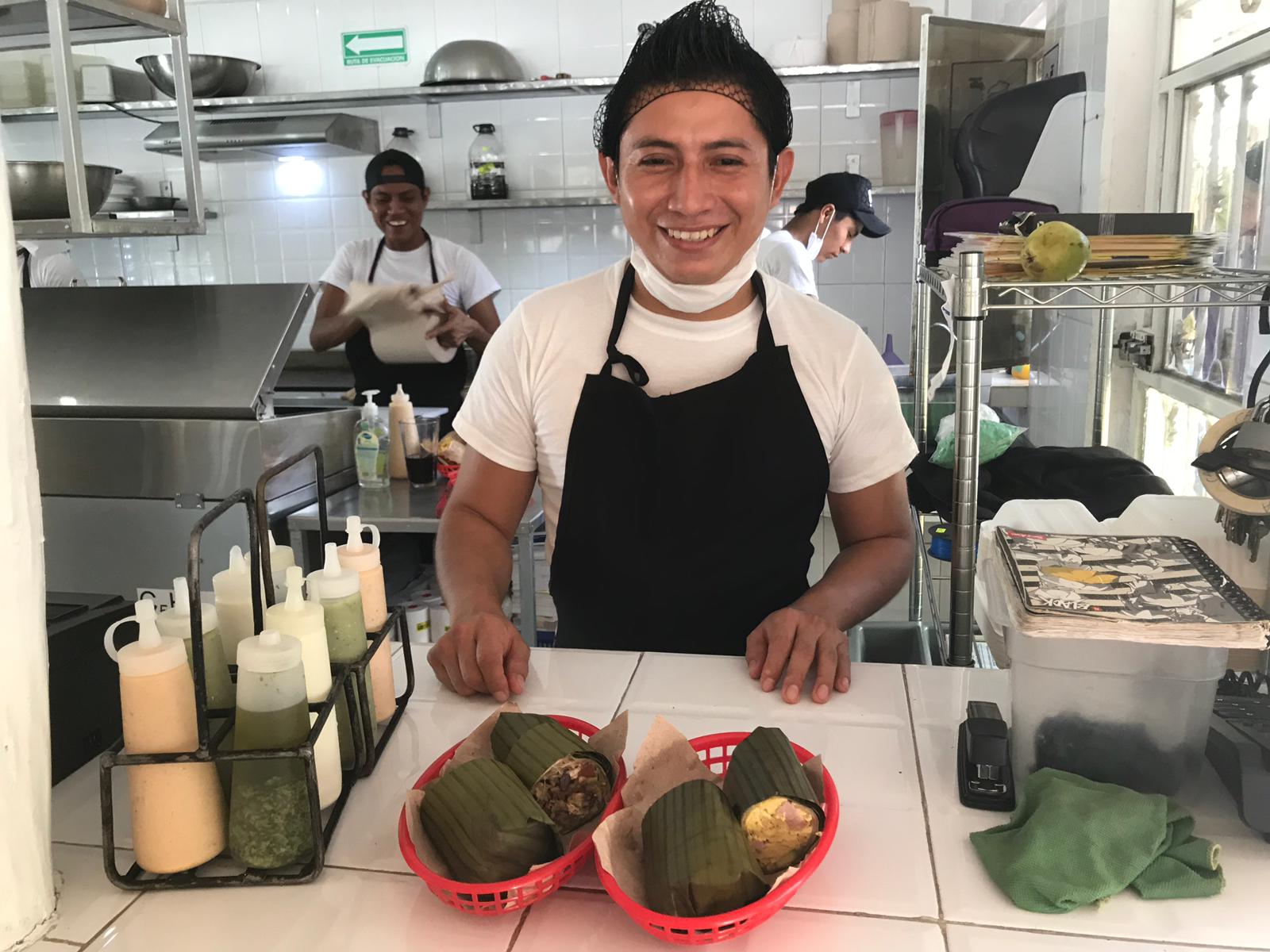 burritos from the restaurant Burrito Amor in Tulum, Meixoc