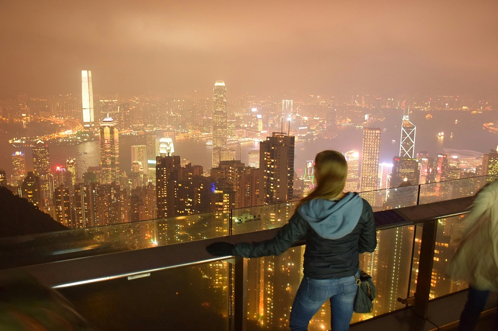 view of hong kong from victoria peak photo