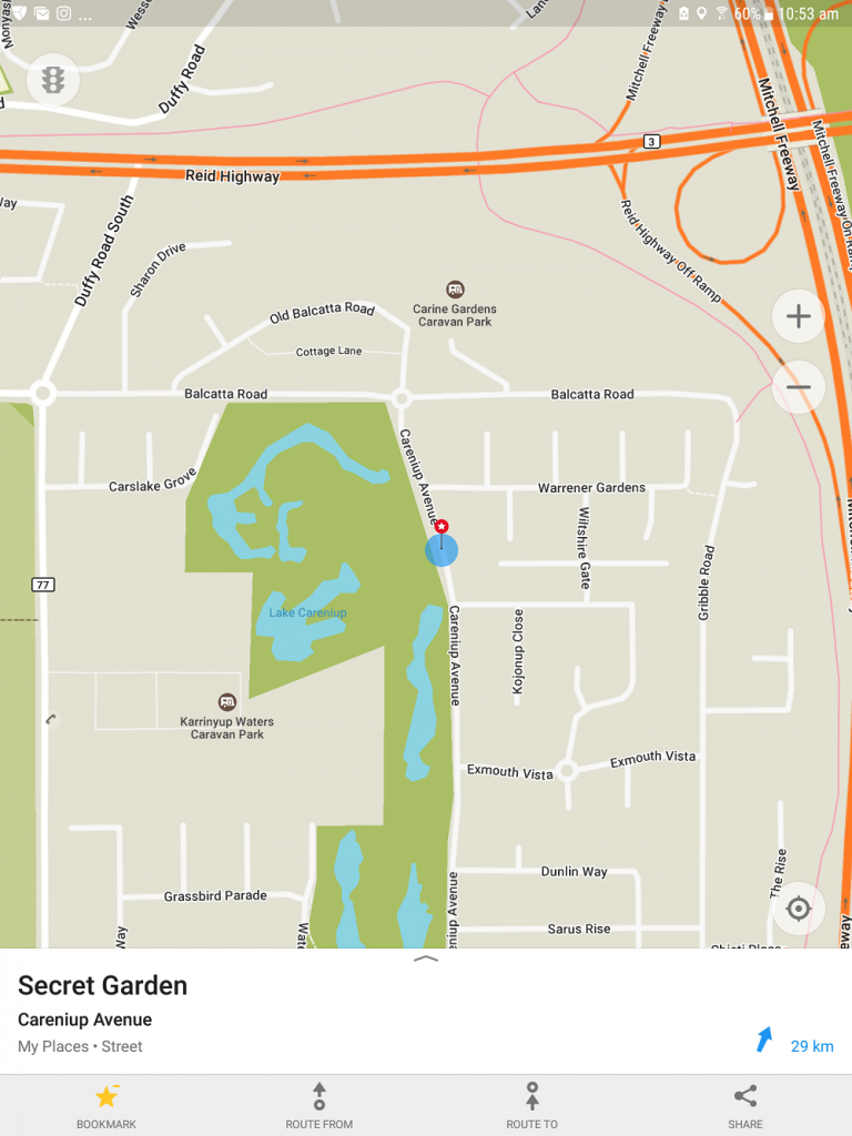 getting to the secret garden in perth