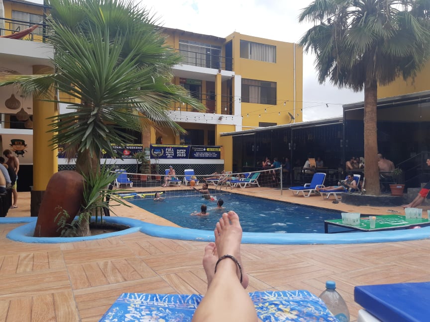 wild rover hostel in Huacachina Peru