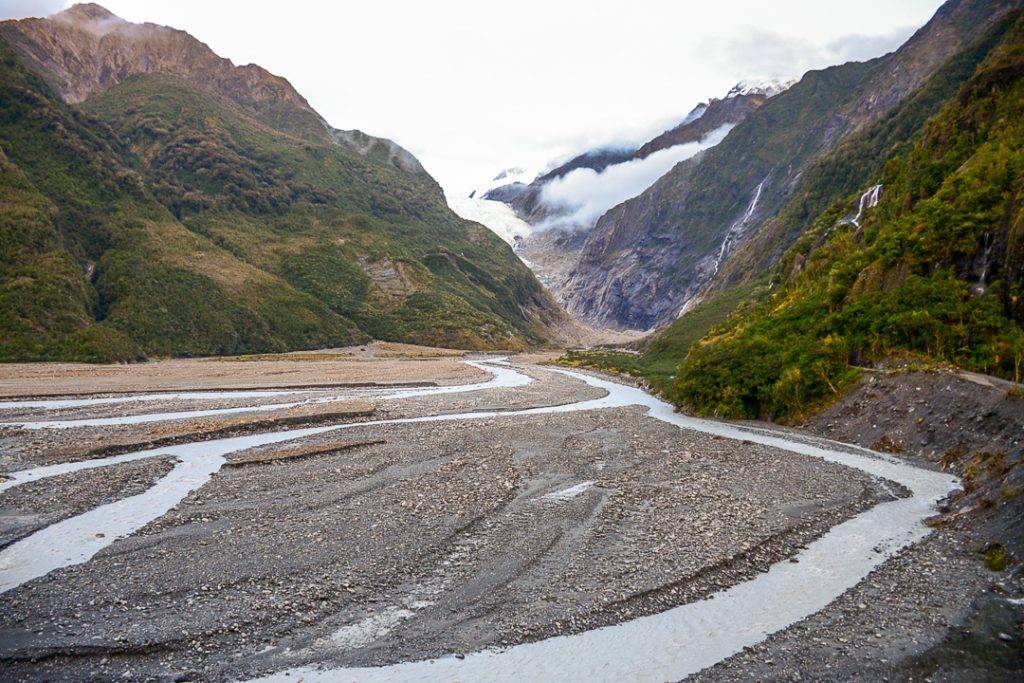 Franz Josef Glacier valley walk view