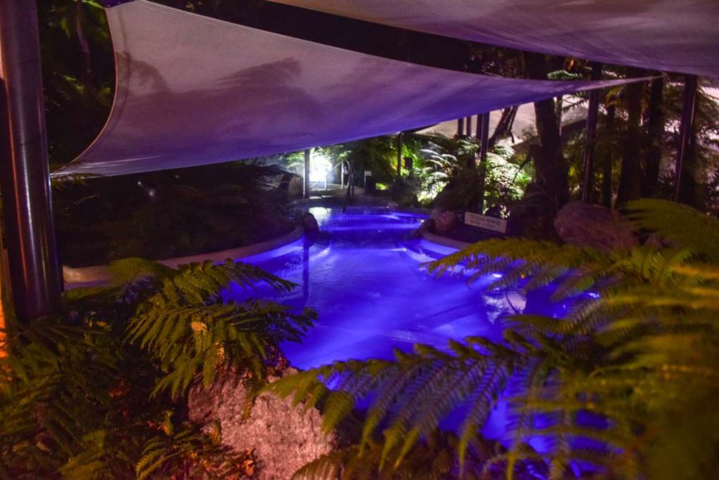 The Franz Josef main hot pools in New Zealand