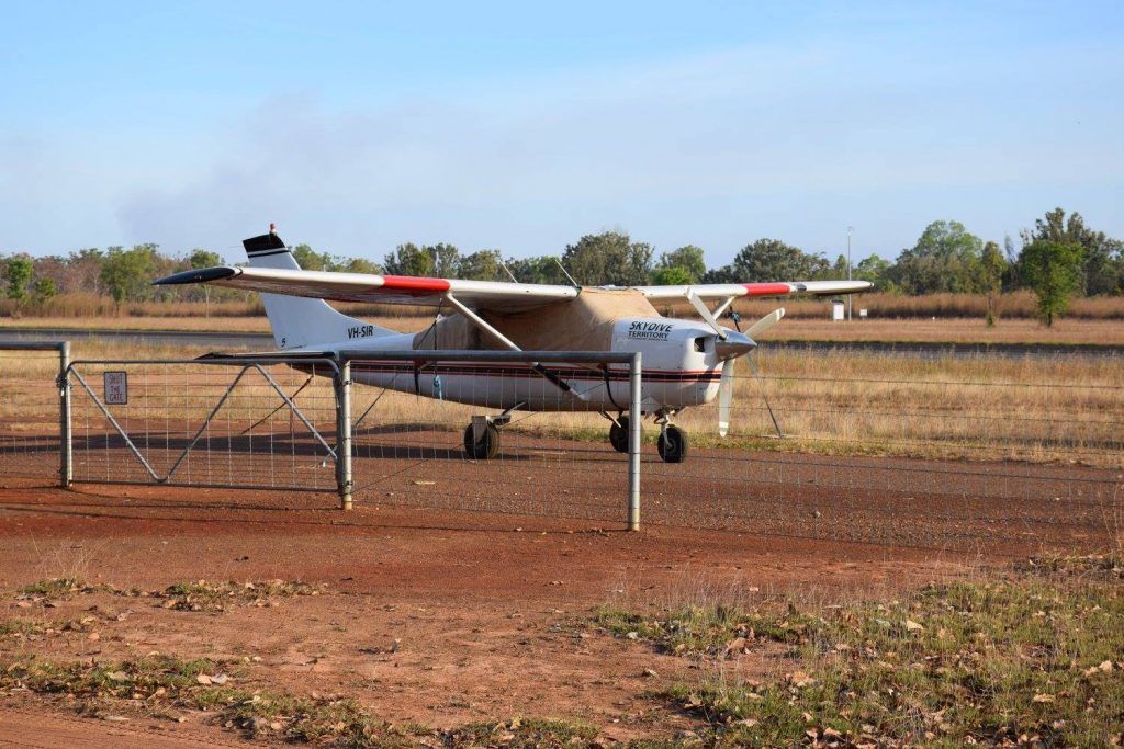 small flight plane for a scenic flight in darwin