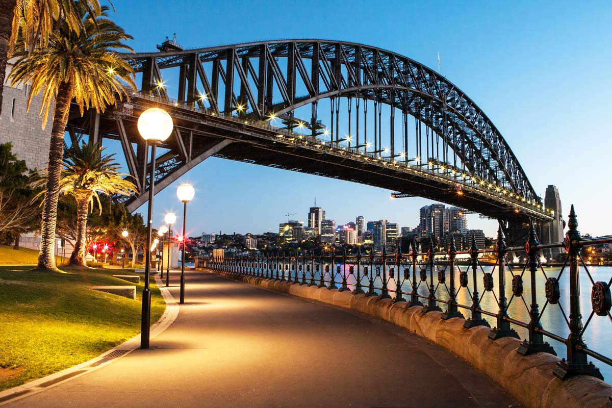 View of Harbor Bridge in Sydney, Australia