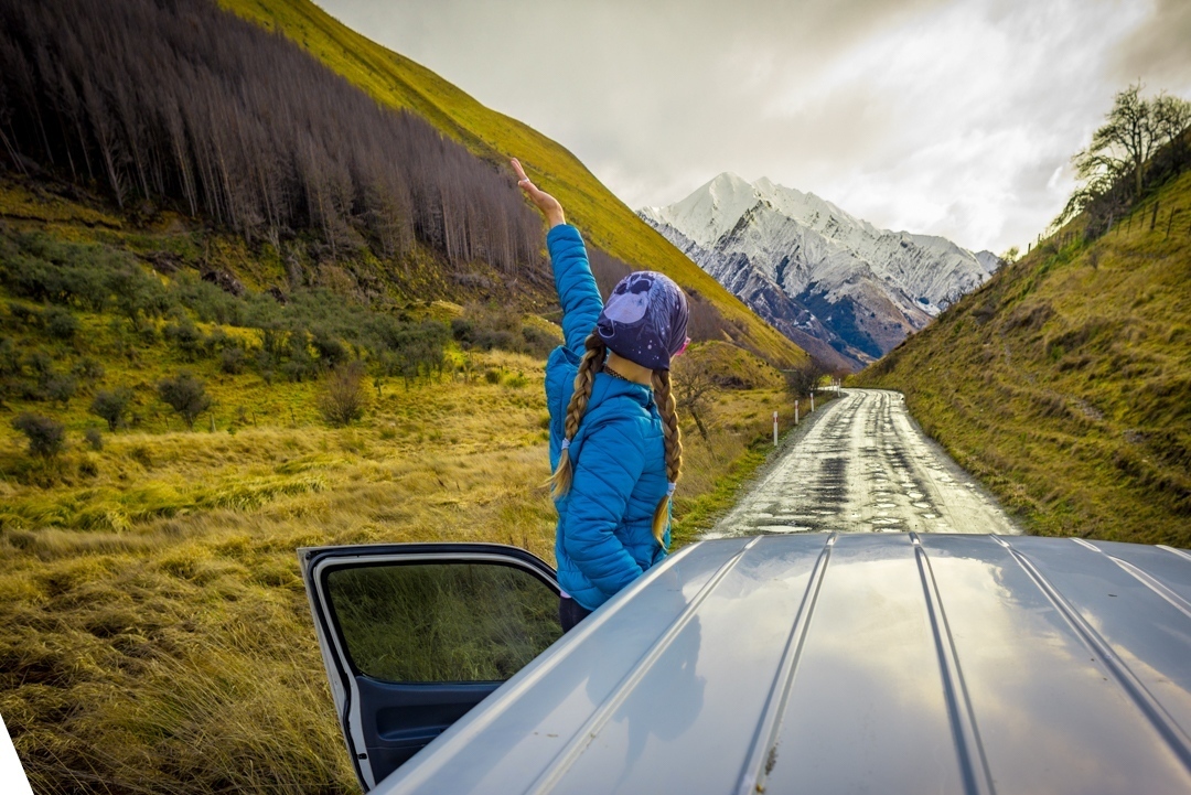 the drive from Queenstown to Moke Lake
