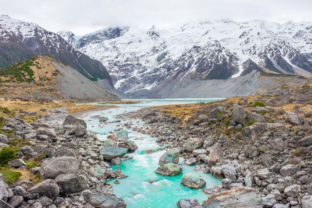 The Mueller Lake, Mount Cook National Park