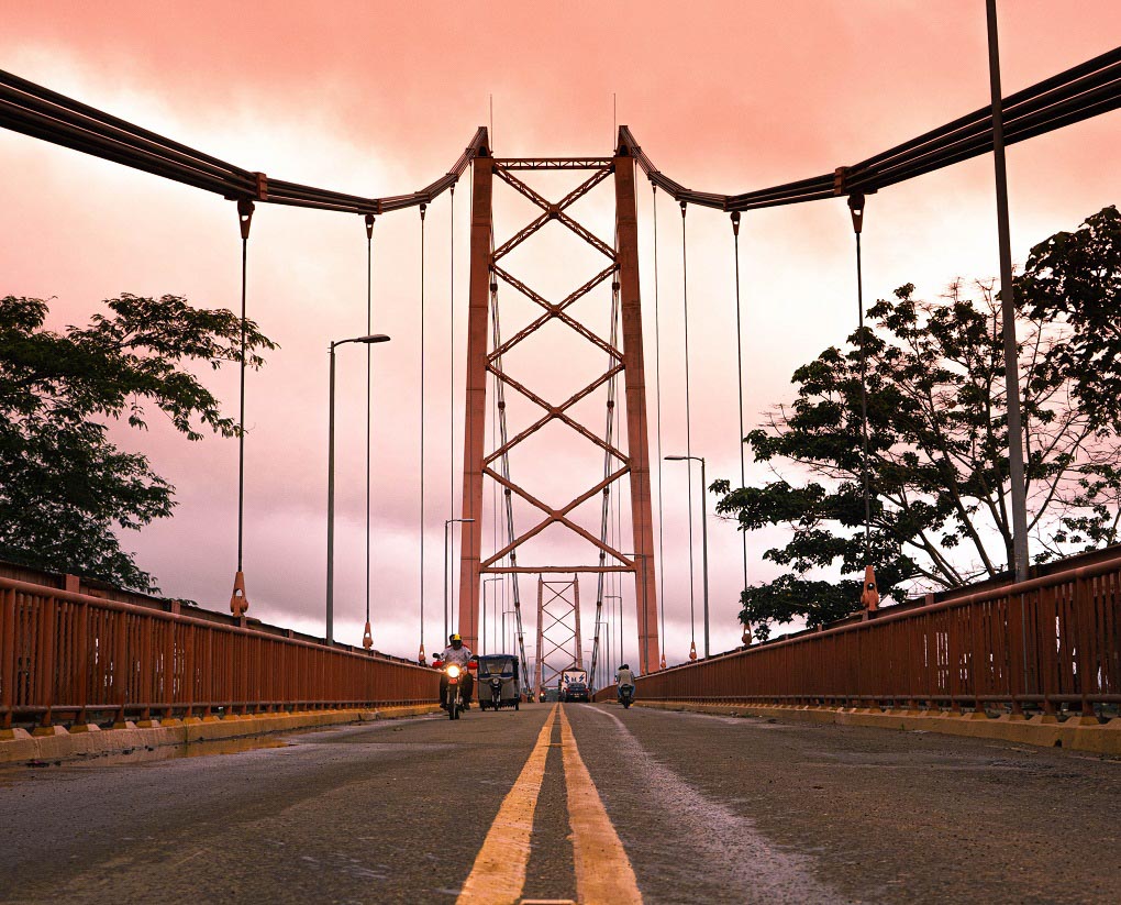 Peru's longest bridge in Puerto Maldonado