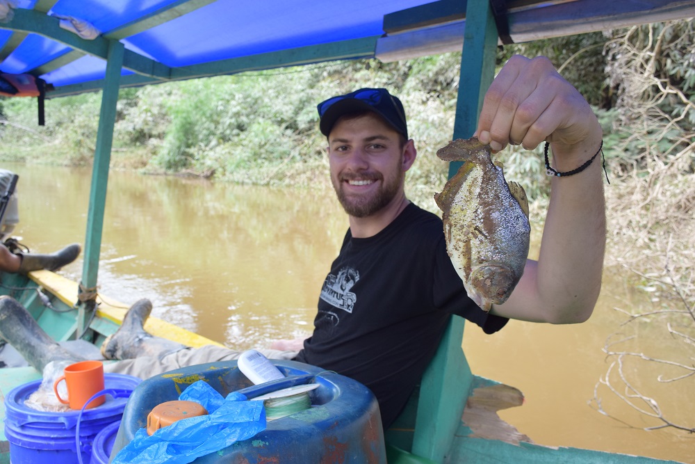 piranha fishing in the amazon jungle
