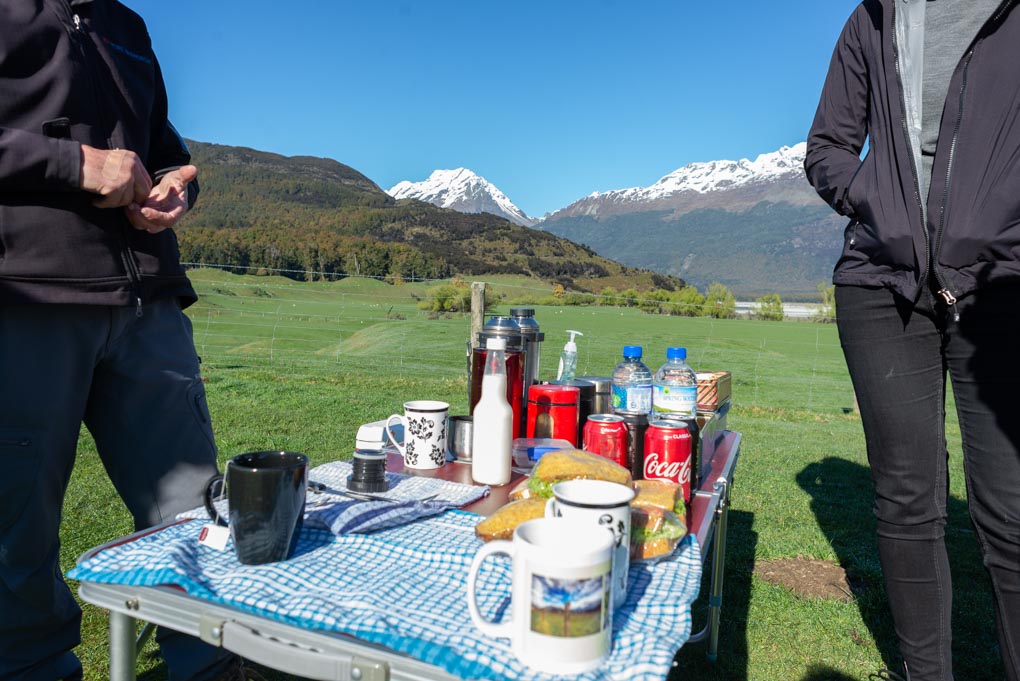 Our picnic on our Lord of the Rings tour in Queenstown