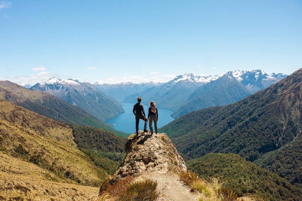 views on the Kepler Track - one of the most beautiful hikes on the south island of new zealand