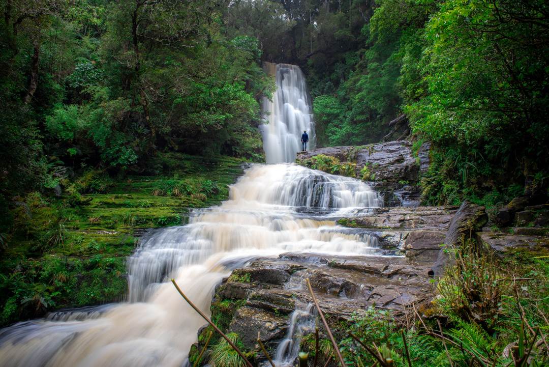 Mclean Falls the largest waterwall in the Catlins, The Catlins Waterfalls
