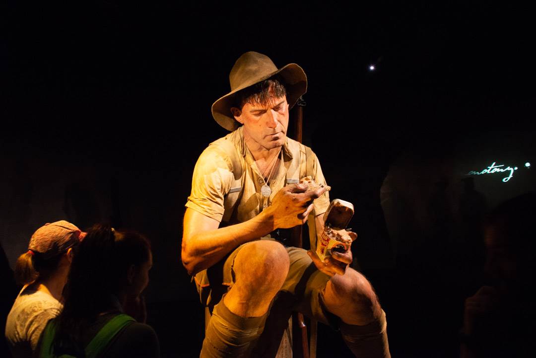 A wax statue of a soldier in the Te Papa museum in Wellington, New Zealand