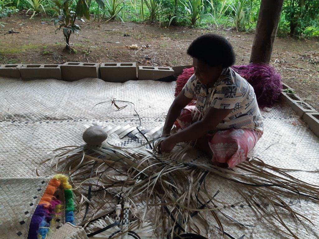 a weaving demonstration
