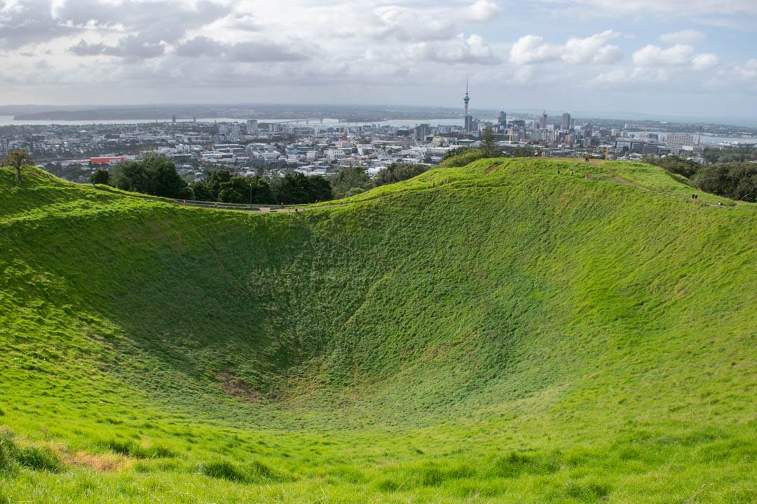 mt eden crater is a must do in New Zealand