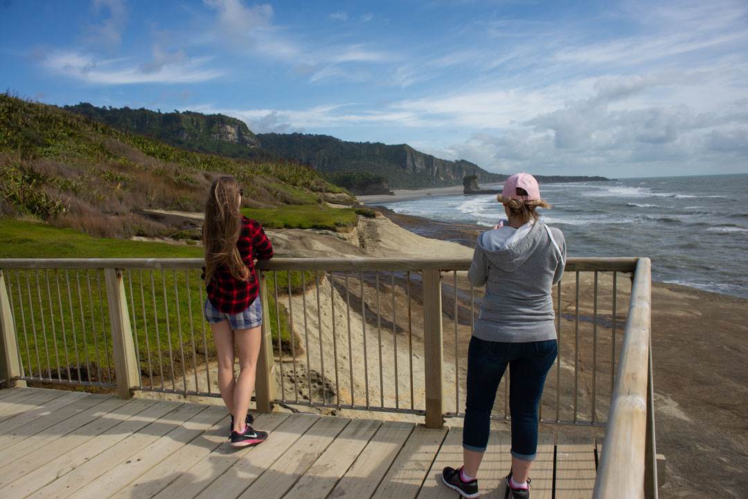 The Truman track view point in Punakaiki, New Zealand