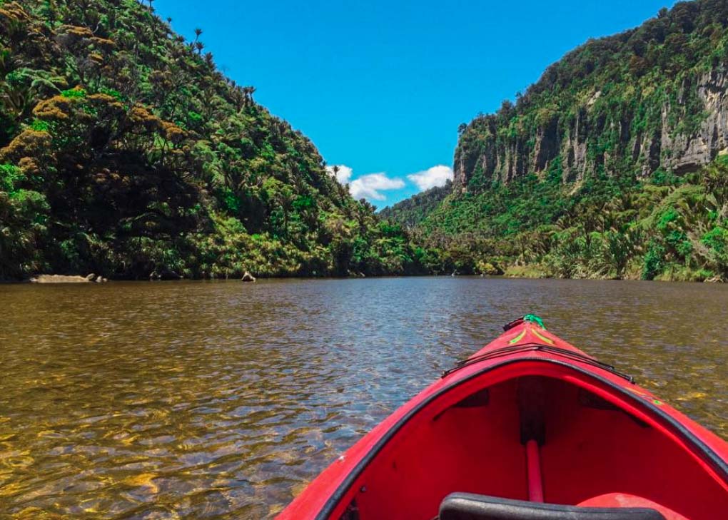 Kayaking on the Pororari River