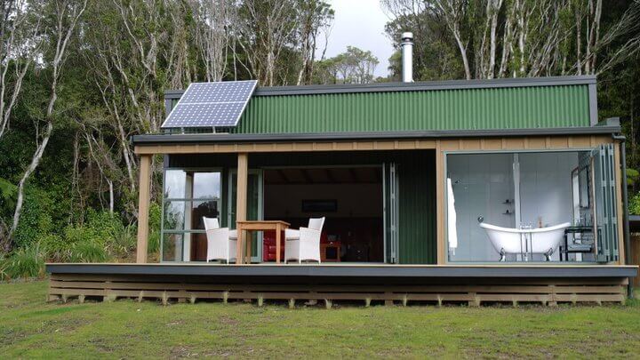 the Pouakai Cabins in New Plymouth, New Zealand