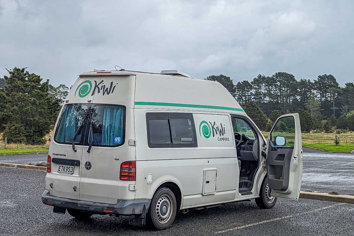 Kiwi Campers campervan in NZ