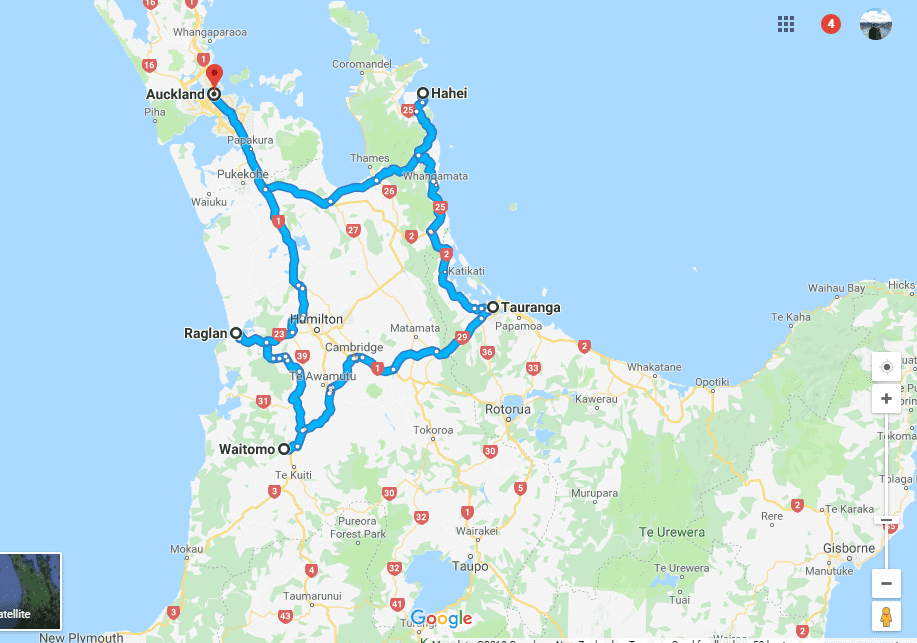 new zealand north island road trip itinerary