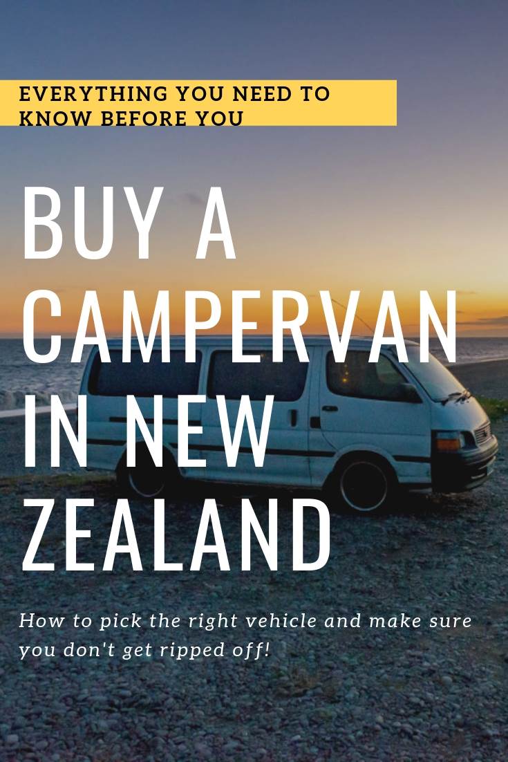 buysing a campervan in new zealand pin