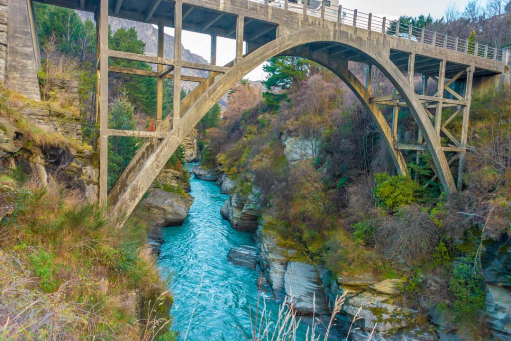 The Edith Cavell Bridge at Arthur's Point near Queenstown