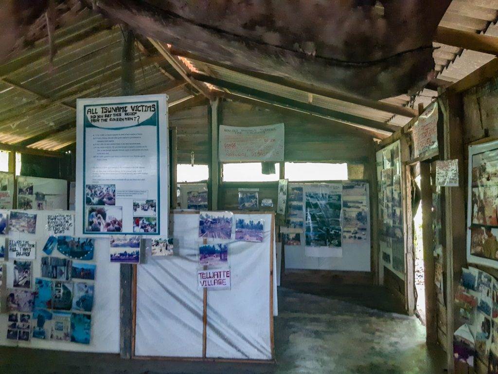 the tsunami museum near hikkaduwa