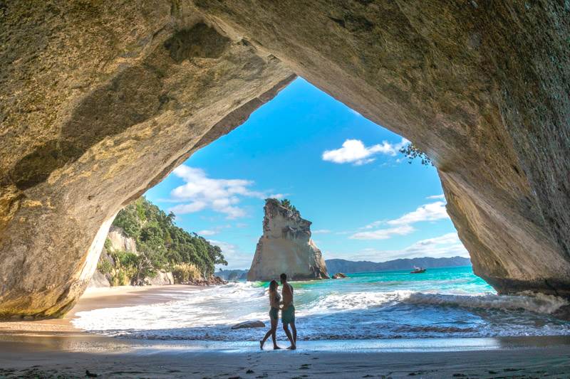 Cathedral Cove on the Coromandel Peninsular near Hahei beach