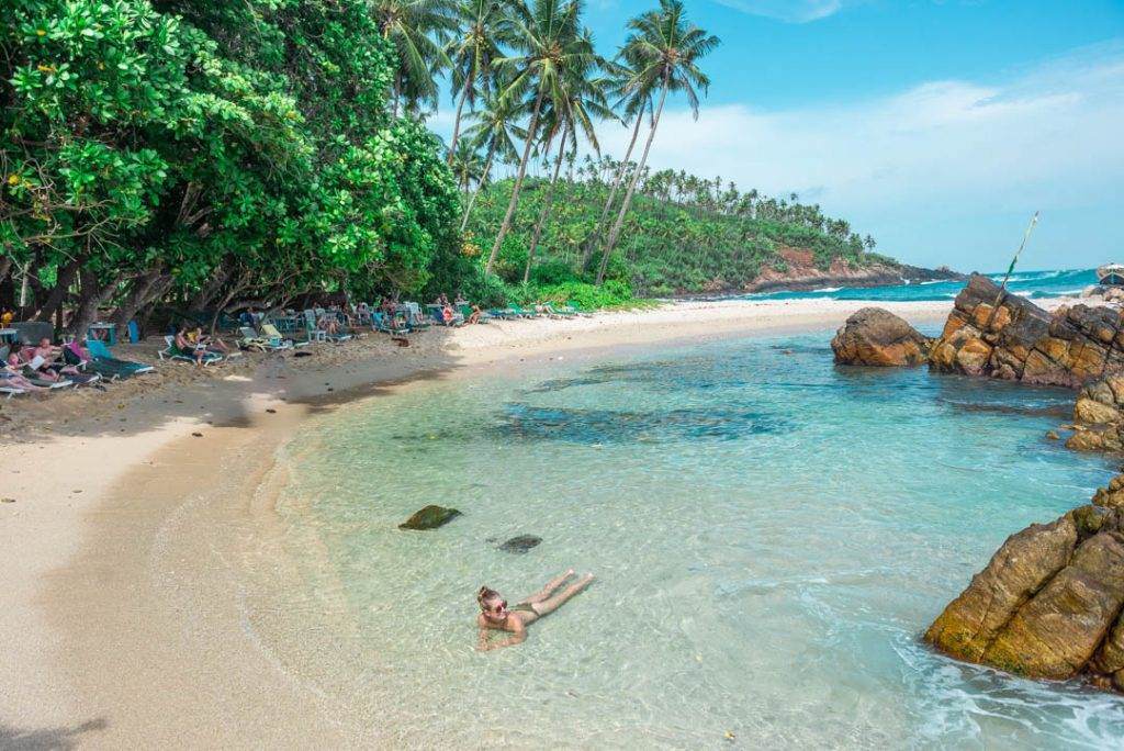 Secret Beach in Mirissa is the best beach to relax at in Sri Lanka