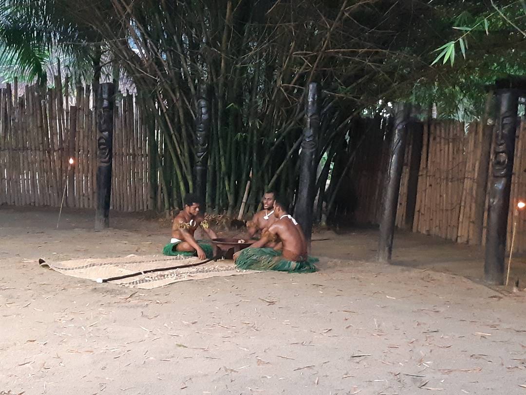 kava ceremony at the fiji culture village