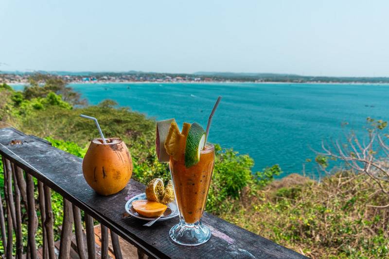View from Frederick Fort in Trincomalee Sri Lanka