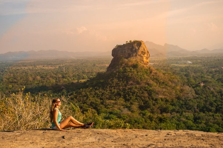 Sunset up at Pidurangala Rock, Sri Lanka