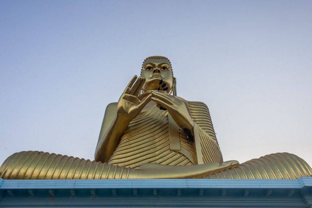 The Golden Buddha in Dambulla, Sri Lanka 