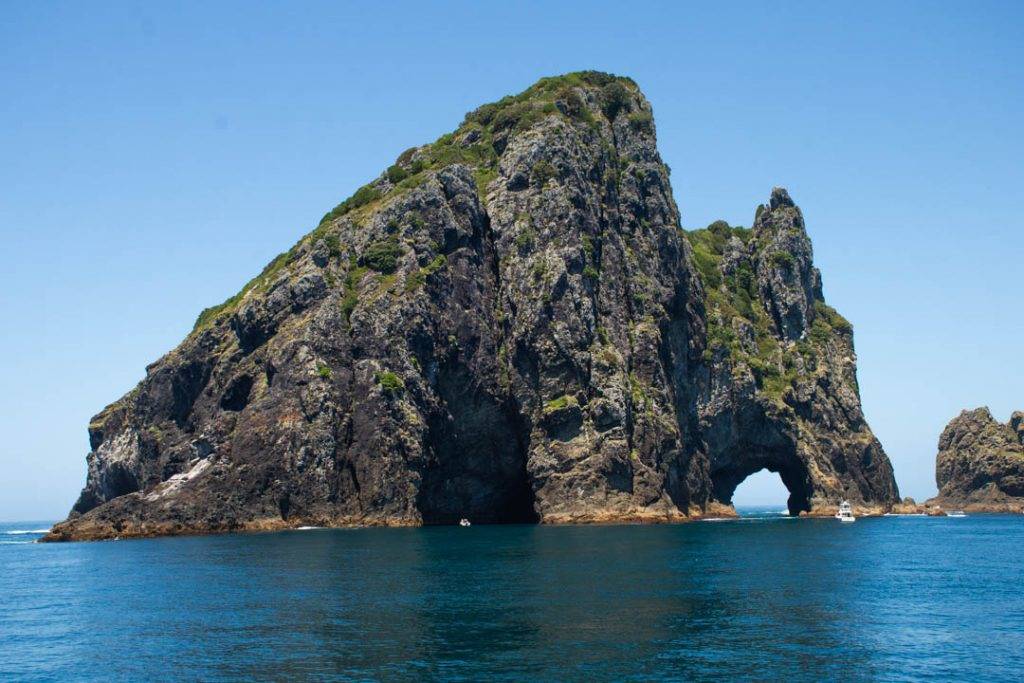 Hole in Rock in the Bay of Islands, New Zealand
