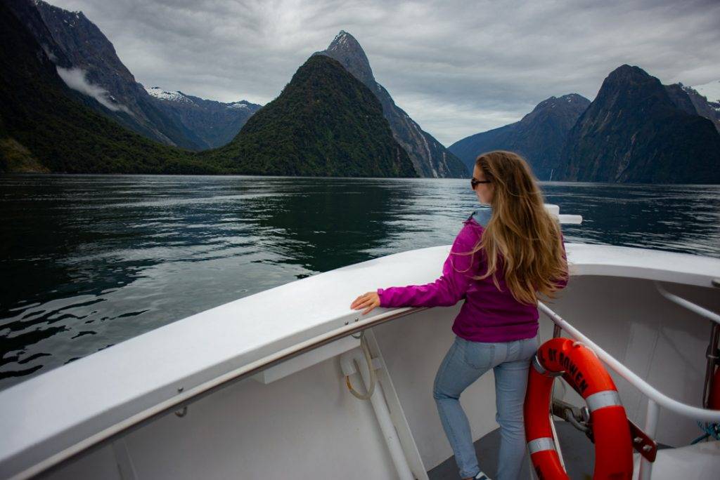Leaving the harbour on a Milford Sound Cruise