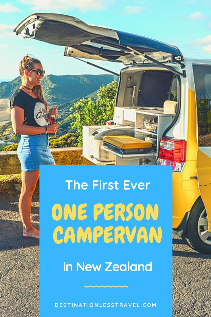 one person campervan new zealand pin