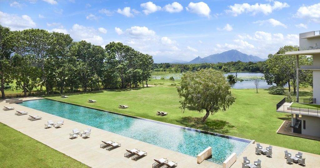 Jet Wing Lake Hotels pool in Dambulla, Sri Lanka