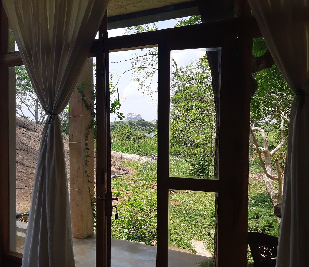 view from our hotel in Sigirya, sri lanka