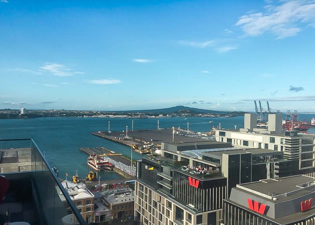 The view from Hi-So Bar in Auckland!