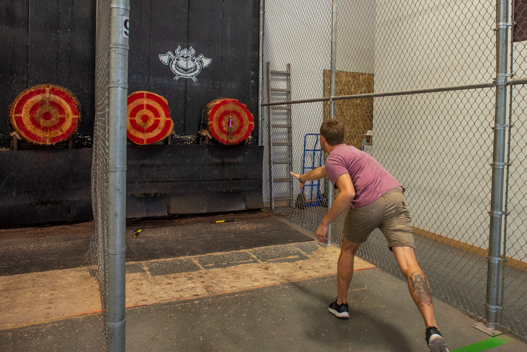 Axe throwing in kelowna!