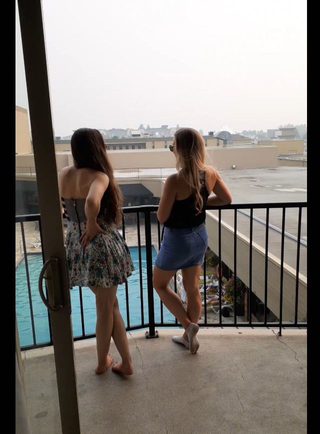 balcony at the Coast Capri Hotel in Kelowna